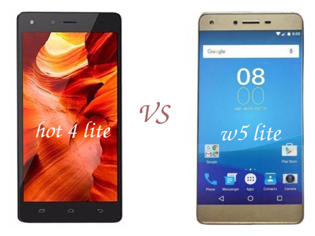 tecno w5 lite vs hot 4 lite difference and similarities