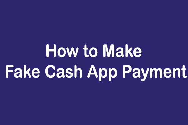 Fake CashApp payment screenshot