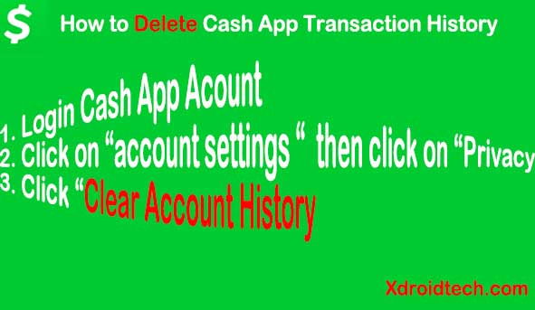 how to delete cash app transaction history